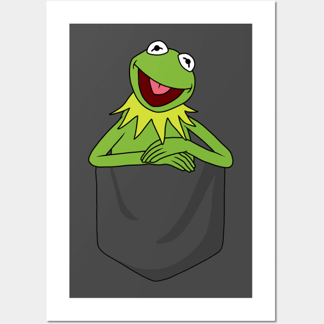 Kermit The Frog in Pocket Wall Art by valentinahramov